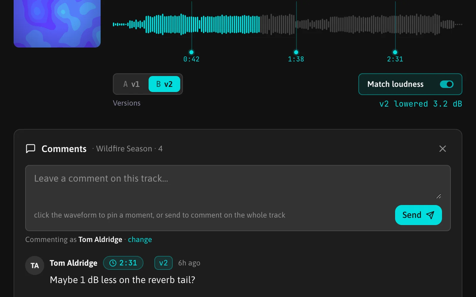 Comments screenshot