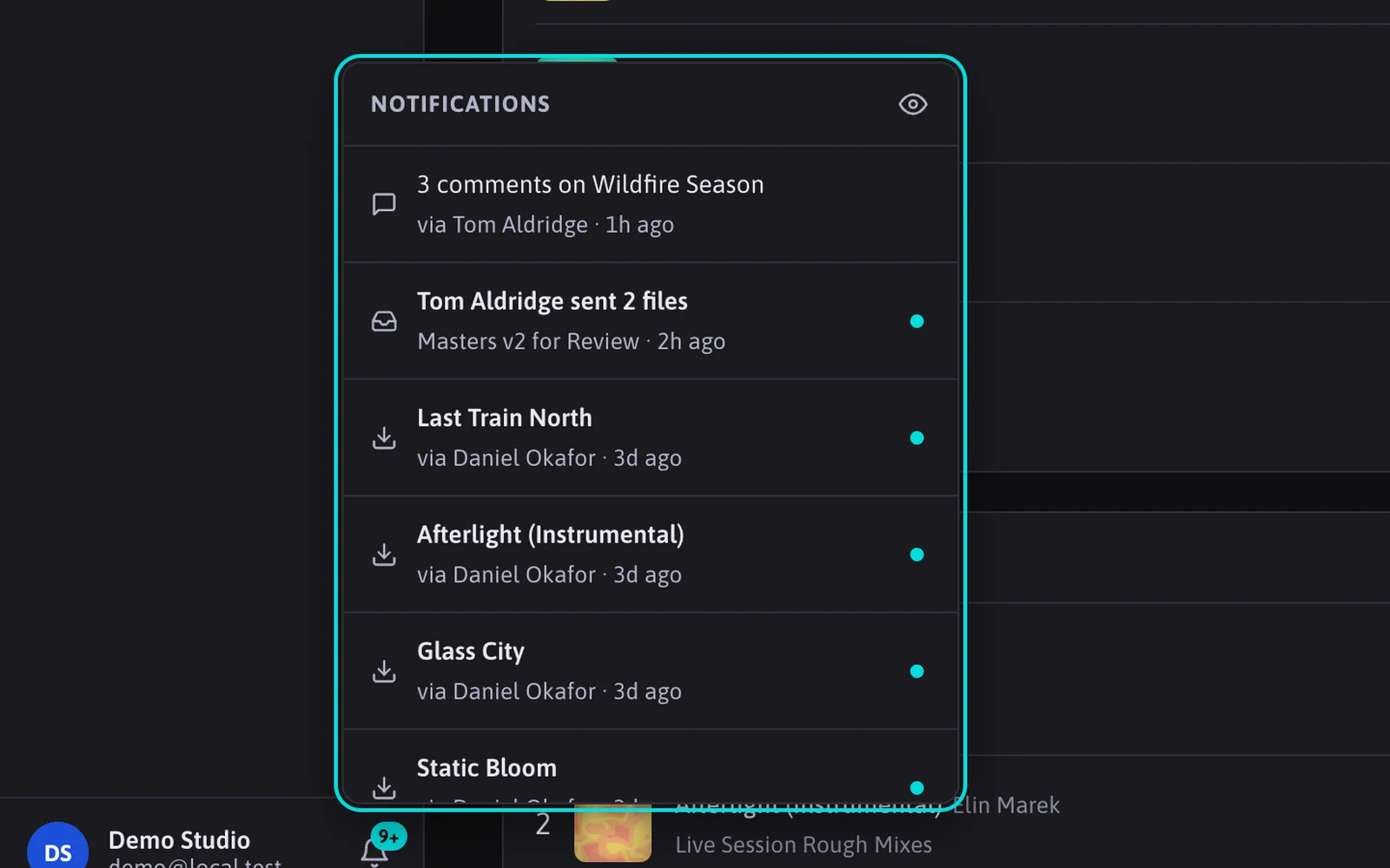 Notifications screenshot