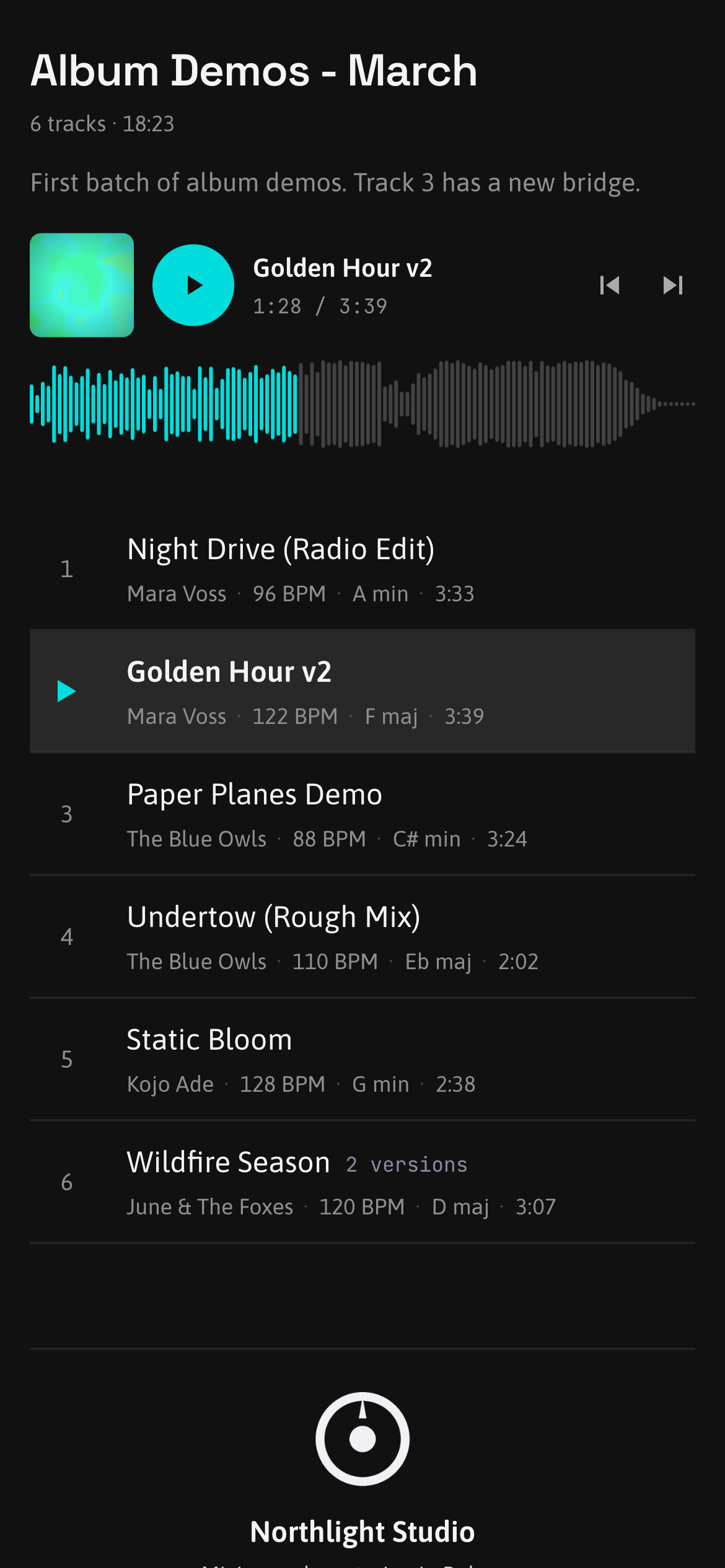 Listener page, phone. 